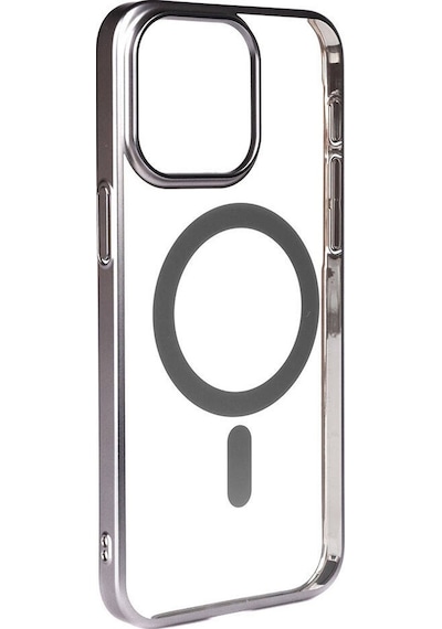Apple Uyumlu iPhone 15 Pro Max Kılıf Wireless Şarj Özellikli Sert Pc Mat Riksos Magsafe Kapak Kılıf