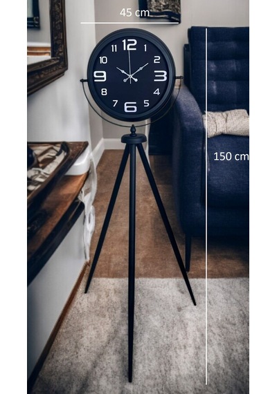 Siyah Zarafet Tripod Ayaklı Saat Diğer