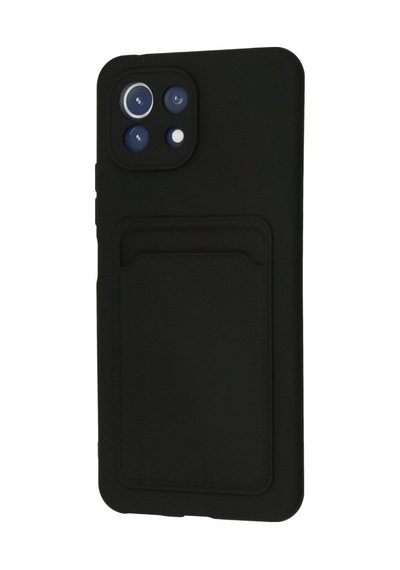 Xiaomi Mi 11 Uyumlu Kılıf Kelvin Kartvizitli Silikon - Siyah