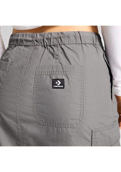Converse Classic Dokuma Kadın Gri Cargo Etek