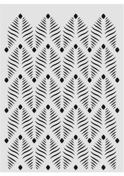 Ardışık Desen Stencil Şablon 21X30 R-063