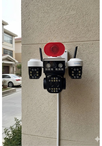 Okam Pro O-kam-5012 10x Zoom Wifi Güvenlik Kamerası 3mp+3mp Full Hd Ptz