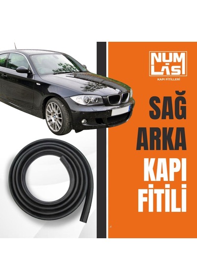 Bmw 1 Serisi E81 2007-2012 Kadifeli Sağ Arka Kapı Fitili-a Kalite-numlas-nm5109