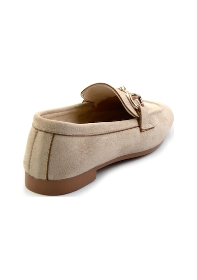 Bambi Bej Kadın Loafer Ayakkabı K01688011002 Bej