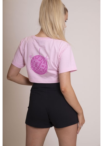 Afloow Delicate Kadın Pembe Oversize Kısa Kollu Crop Tişört %100 Pamuk Sırtı Baskılı Disco Top Tasarımı, Günlük Rahat Stil, Sokak Modası Pembe Afloow Delicate Kadın Pembe Oversize Kısa Kollu Crop Tişört %100 Pamuk Sırtı Baskılı Disco Top Tasarımı, Günlük Rahat Stil, Sokak Modası Pembe