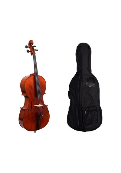 Picaldi Cg106 4/4 Profesyonel Çello Seti Tam Boy Çello Standartları Zengin Harmonik Yapı Abanoz Klavye Ve Güçlü Ses Hacmi