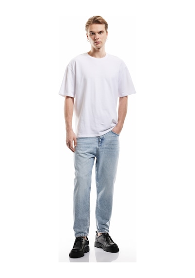 Koton Pamuklu Cepli Loose Fit Jean Pantolon - Steve Jean Açık İndigo 5sam40021nd Açık İndigo