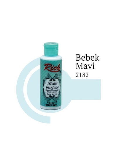 Rich Multi Surface 2182 Bebek Mavi Akrilik Boya 120 Cc - Uxfo-286436 Renkli