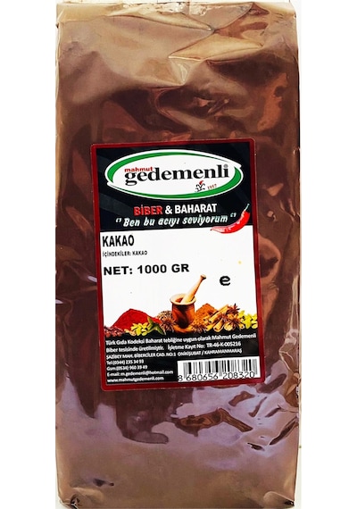 Mahmut Gedemenli Toz Kakao 1 KG