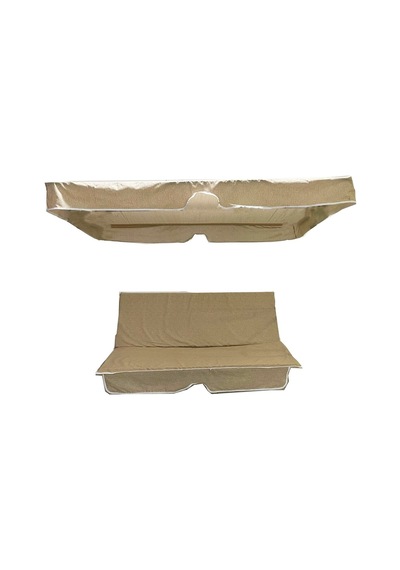 Salıncak Minder Kılıf Takımı(Süngerli)2 Kişilik Minder-Cappuccino (532720138)
