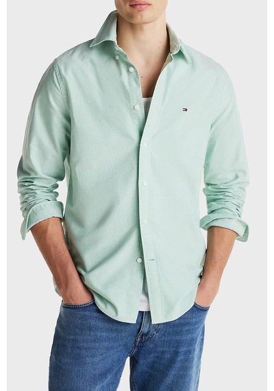 Tommy Hilfiger Erkek Gömlek Mw0mw35774 L4f Yeşil Yeşil