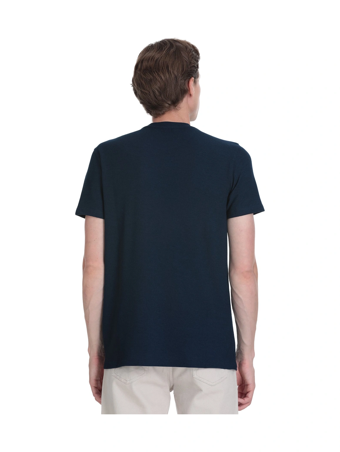 Hatemoğlu Lacivert Regular Fit Bisiklet Yaka Tişört 36096 659126