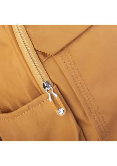 Nas Bag Unisex Büyük Boy Su Geçirmez Çok Gözlü Extra Hafif Sportif Sırt Çantası Hardal