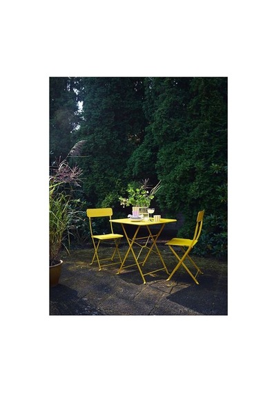Ikea Sundsö Katlanabilir Masa, Parlak Sarı, 65x65 Cm