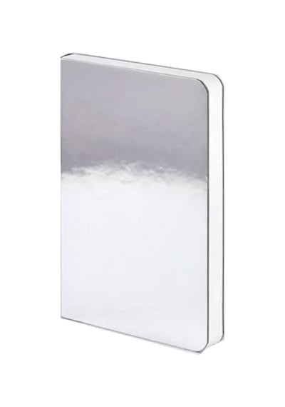 Nuuna Gri Noktalı A6 Defter Shiny Starlet Silver 53962 Gri