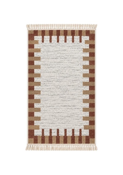 Bigghome Çift Taraflı Kilim 80 150 Cm Sa26eu Sarı