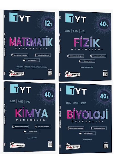Kafadengi Tyt Matematik Fizik Kimya Biyoloji Deneme Seti 2023