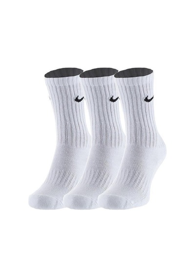 Nike Cush Crew3P Value Beyaz Çorap Sx4508-101