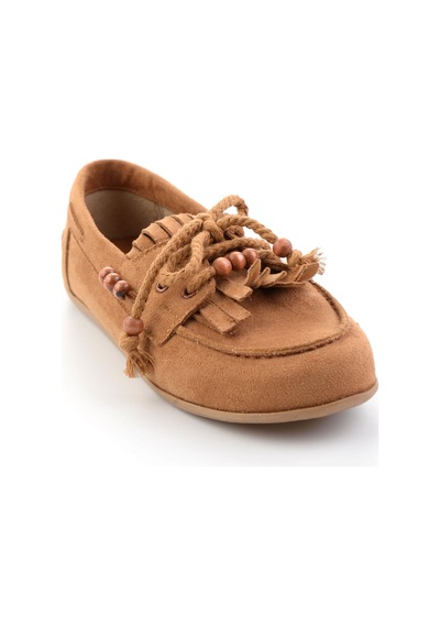 Bambi Taba Kadın Loafer Ayakkabı K01566004872 Taba