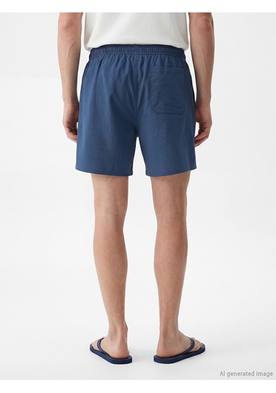 Lcw Swımwear İndigo Kısa Boy Erkek Deniz Şortu