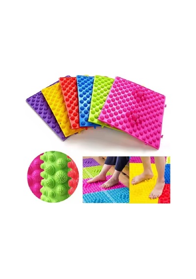 Acupressure Ayak Paspası, Ayak Refleksoloji Duyu Matı 6lı Set Karışık