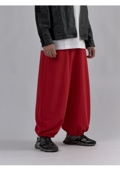 Cocopelli Kırmızı Oversize Baggy Erkek Pantolon Coc3415