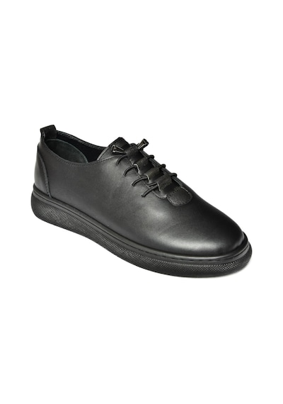 Fox Shoes P555461003 Siyah Hakiki Deri Kadın Spor Ayakkabı Sneakers Siyah
