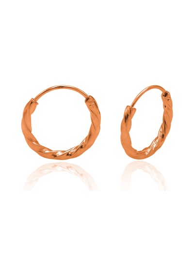 Dorika Model Halka Gümüş Küpe 14-Mm 201020864