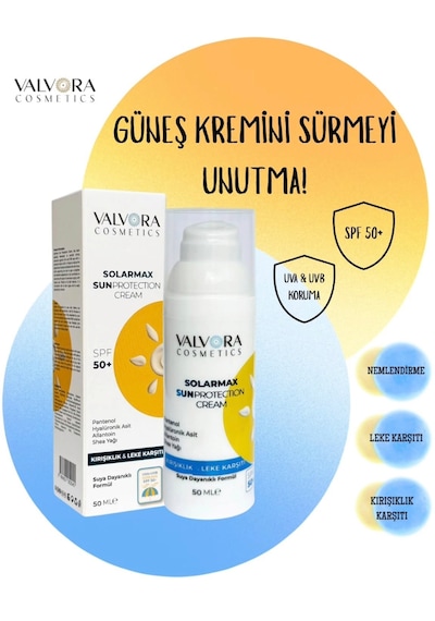 Valvora Cosmetıcs Solarmax Spf 50+ Krem 50 Ml