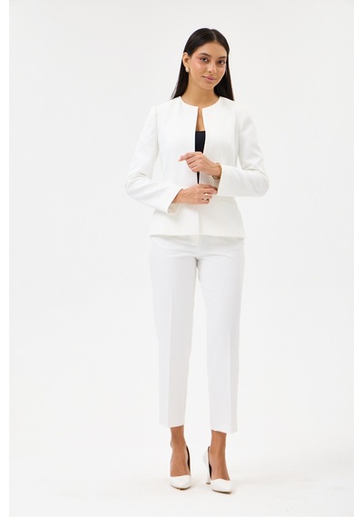 Velnara Moda Kırık Beyaz Klasik Kadın Takım Elbise-sıfır Yaka Ceket & Cepli Dar Paça Pantolon Kırık Beyaz - 927027358 Kırık Beyaz Velnara Moda Kırık Beyaz Klasik Kadın Takım Elbise-sıfır Yaka Ceket & Cepli Dar Paça Pantolon Kırık Beyaz - 927027358 Kırık Beyaz