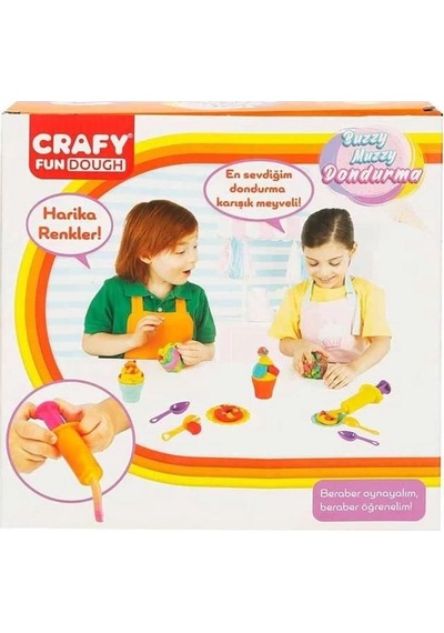 Crafy Buzzy Muzzy Dondurma Oyun Hamuru Seti 200 G 22 Parça Çok Renkli