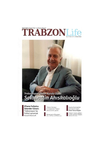 Trabzon Life Aylık Kültür Sanat Spor Ve Yaşam Dergisi - 2017 Yılı Kasım Sümela Manastırı Eski Basım Retro Koleksiyon
