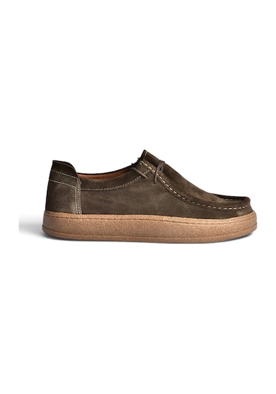 Fox Shoes V999646461 Kahverengi Hakiki Deri Süet Kadın Ayakkabı