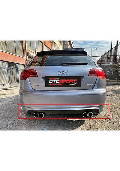 Audi A3 Sportback Arka Tampon Eki Karlık Fiberglass Boyasız