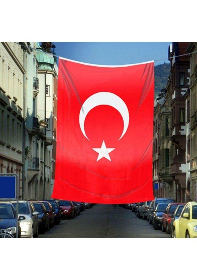 Türkiye Bayrağı - Bayrak - 600 Cm. X 900 Cm -6x9 Metre Raşel Kumaş 1