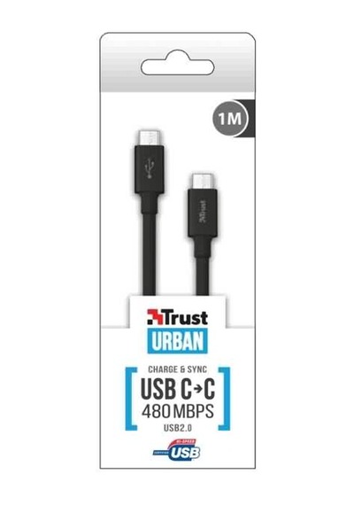 Trust 21595 1M Usb-C To Usb-C 480Mbs Kablo