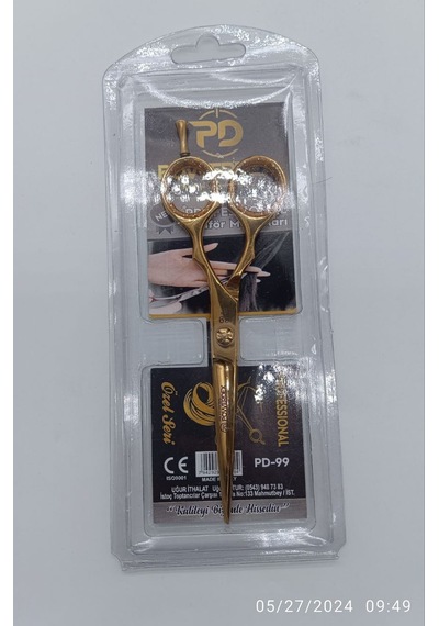 Powerdex Pd-99 Altinaltın Rengi Aral Profesyonel Saç Kesim Makası