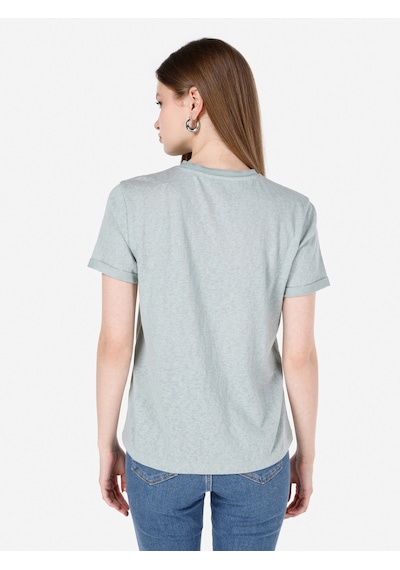 Colin's Colins Yeşil Kadın Tshirt K.kol Cl1068563 Q1.v2 Mgr Mint Yeşili