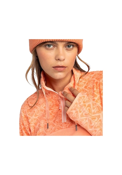Roxy Roxy Kadın Polar Sayna Half Zip Pembe Mgk4 Çok Renkli