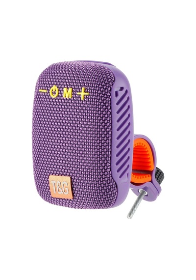 Etashop Bisiklet Bluetooth Hoparlör Taşınabilir Su Geçirmez Çift Bağlantı Fm Radyo Mor