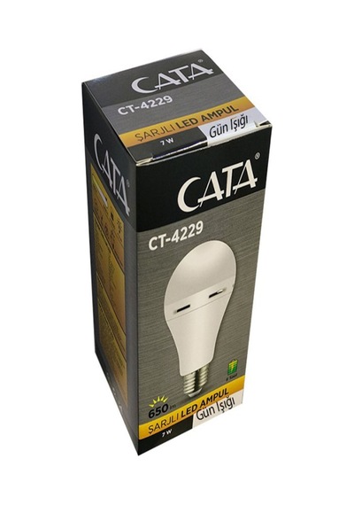 Şarjlı Led Ampul 7w Ct-4229 Beyaz Işık