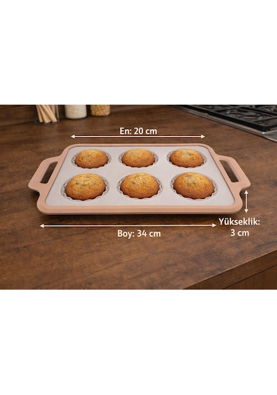Arow Taffy Silikon Muffin Kabı Pembe