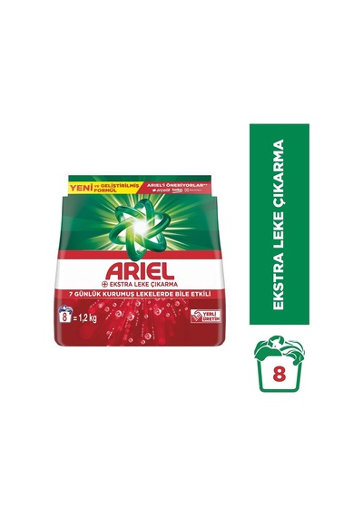 Ekstra Leke Çıkarma Toz Çamaşır Deterjanı 1.2 Kg 8 Yıkama