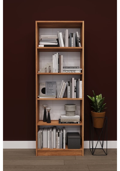 Lüks 5 Raflı Ev Ofis Kitaplık %100 MDF  Modern Dekoratif Kütüphane Kitaplık K002