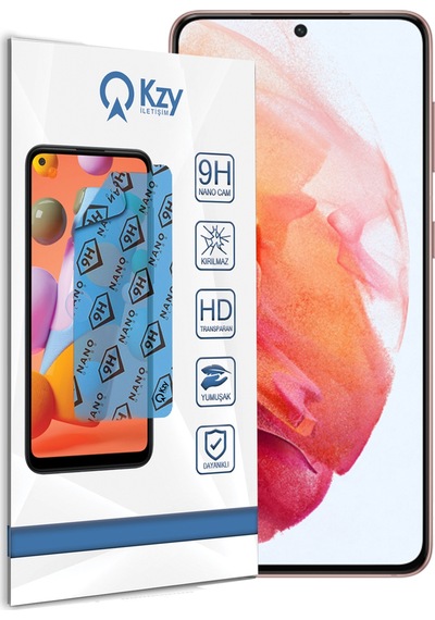 Samsung Galaxy S21 ile Uyumlu Kırılmaz Nano Esnek Cam Ekran Koruyucu