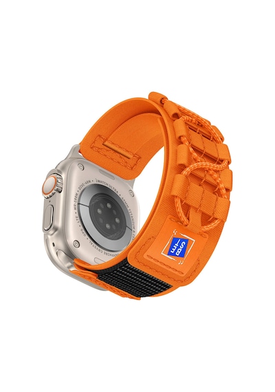 Zore Watch Ultra 49mm Uyumlu Clo- Krd-99 Hasır Kordon-siyah