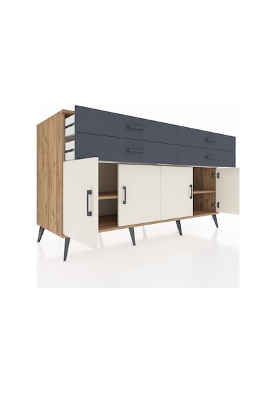 Kronos Konsol 2 Raflı 4 Çekmeceli 8 Kapaklı 176x59x99 Çam-aytaşı/ Çam-aytaşı/antrasit Kronos Konsol 2 Raflı 4 Çekmeceli 8 Kapaklı 176x59x99 Çam-aytaşı/ Çam-aytaşı/antrasit