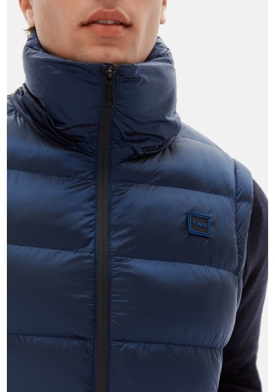 Twn Slim Fit Saks Mavi Düz Yelek Mont 3ecy70501502m 750