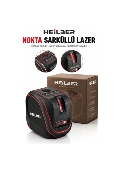 Heilber Ba011514 Kırmızı Nokta Şaküllü Lazer Terazi Profesyonel Lazer Hizalama Ölçüm Cihazı