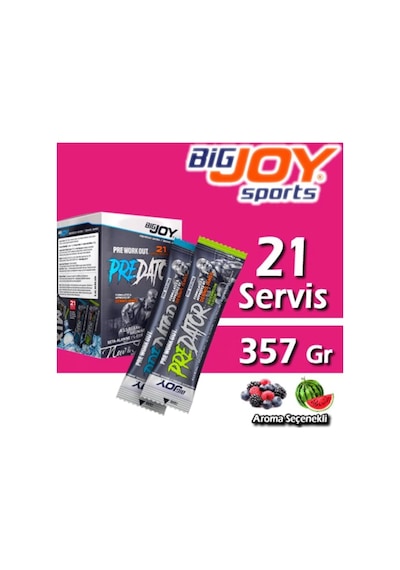 Bigjoy Pre-Dator Go Pre-Workout 17 G x 21 Paket - Karışık Meyve